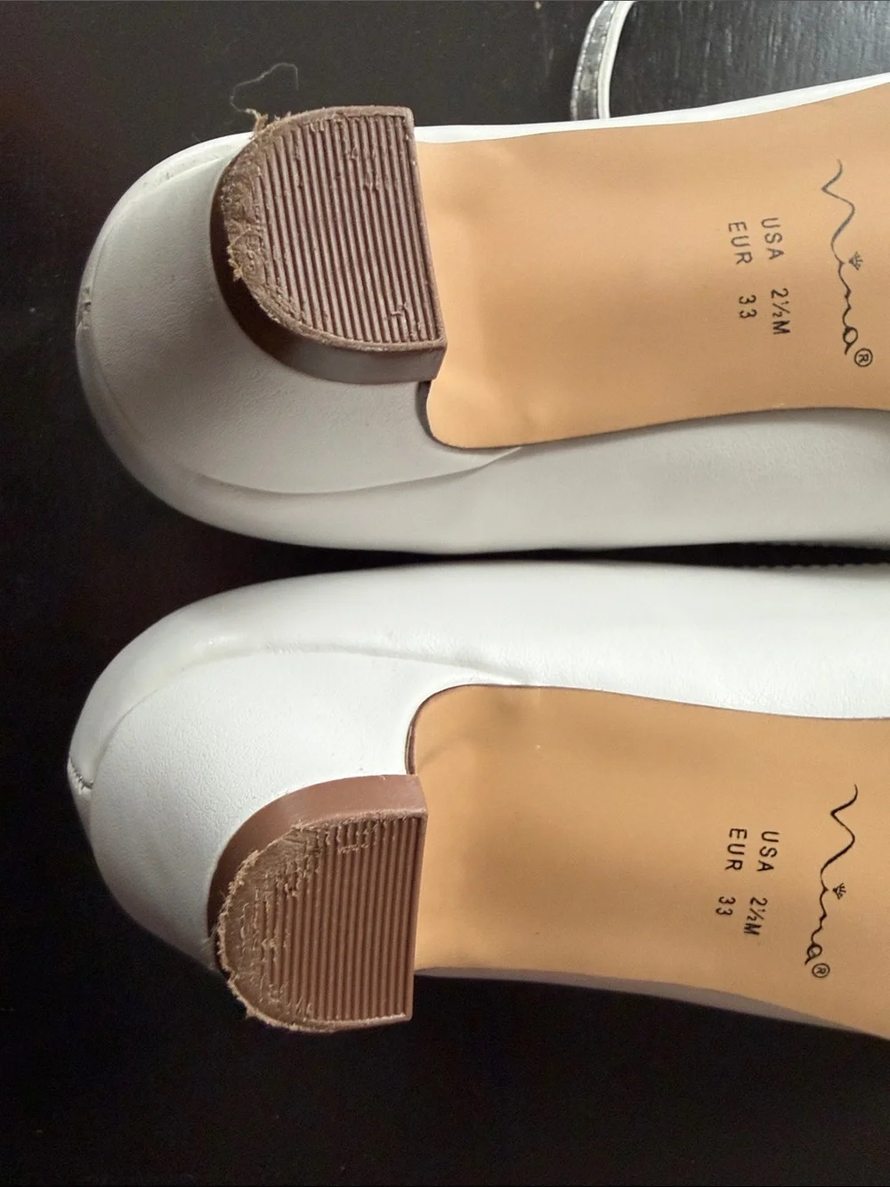 Nina White Girls' Mary Jane Strap Dress Shoes